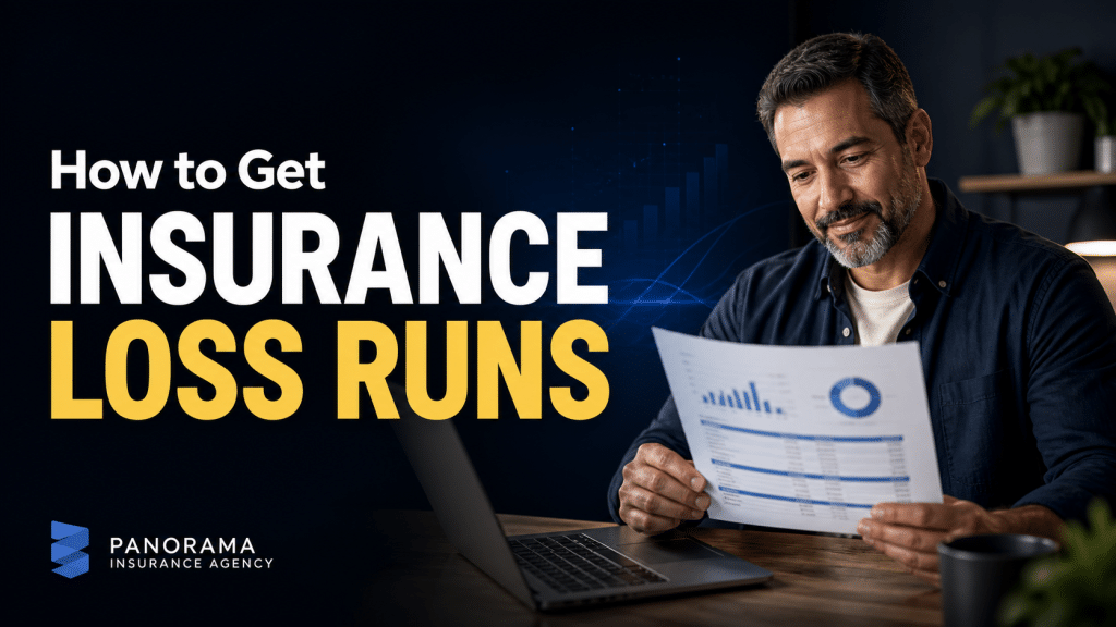 California business owner reviewing commercial insurance loss runs